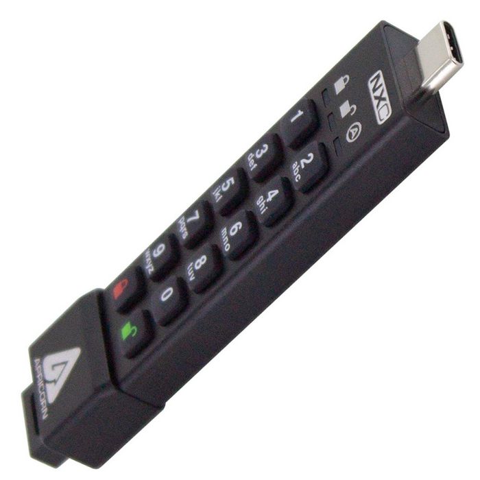 Apricorn 32 Go Clé USB 3.2 Type-C Chiffrement Matériel AES 256 bits XTS 5 Gbps