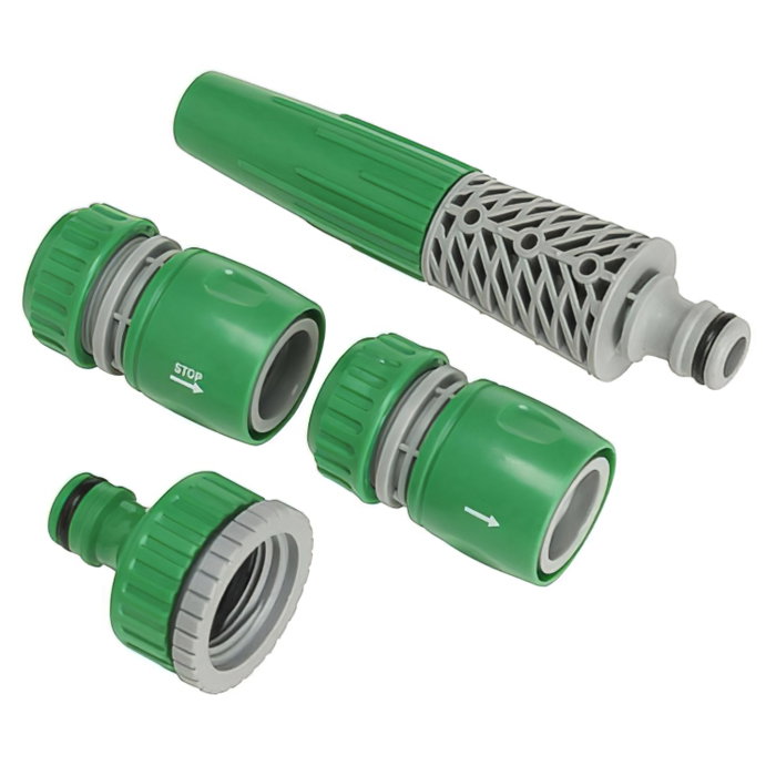 SATURNIA Lot d'irrigation plastique 4 pièces