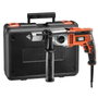Black + Decker KR1102K-QS Perceuse à percussion filaire 1100W avec coffret de rangement