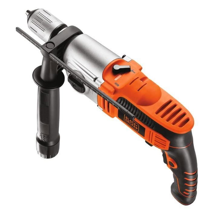 Black + Decker KR1102K-QS Perceuse à percussion filaire 1100W avec coffret de rangement