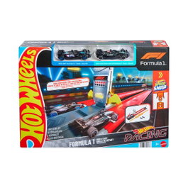 Hot Wheels Piste Racing F1 Reto de la Parrilla de Salida avec 2 véhicules