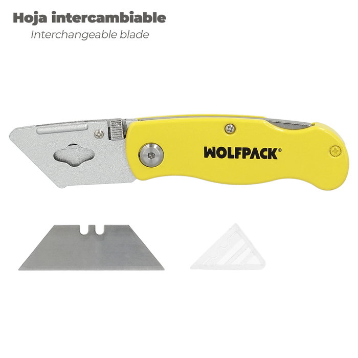 WOLFPACK LINEA PROFESIONAL Cutter Pliable Lame Trapézoïdale 155 mm