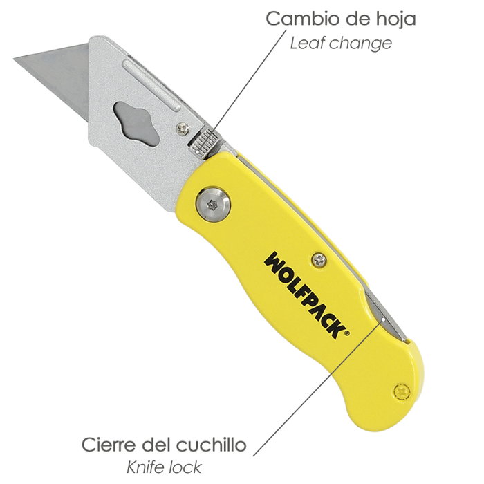 WOLFPACK LINEA PROFESIONAL Cutter Pliable Lame Trapézoïdale 155 mm