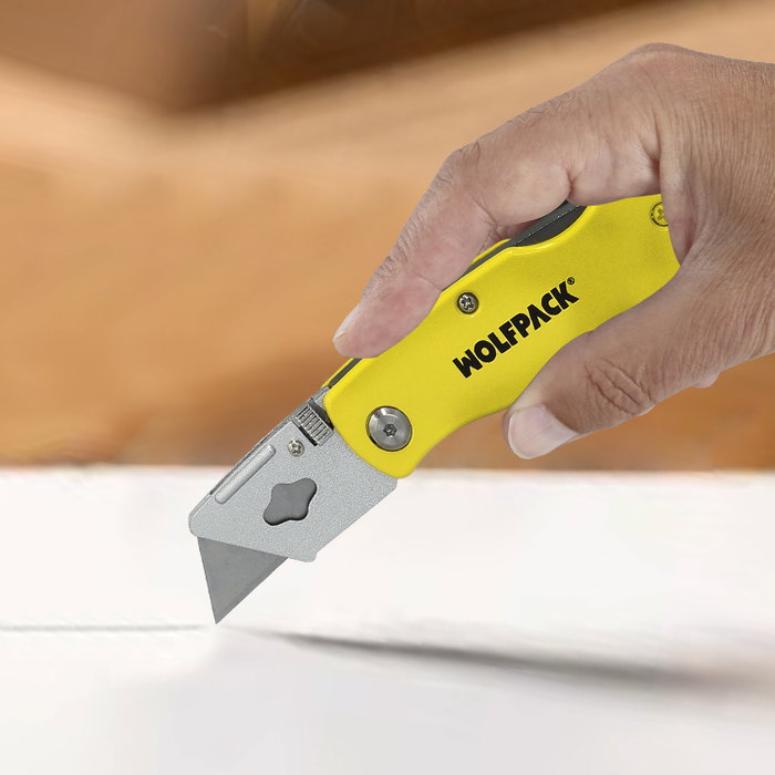 WOLFPACK LINEA PROFESIONAL Cutter Pliable Lame Trapézoïdale 155 mm