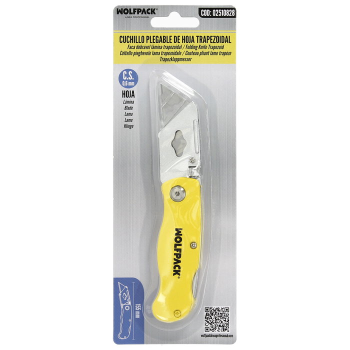 WOLFPACK LINEA PROFESIONAL Cutter Pliable Lame Trapézoïdale 155 mm