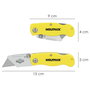 WOLFPACK LINEA PROFESIONAL Cutter Pliable Lame Trapézoïdale 155 mm