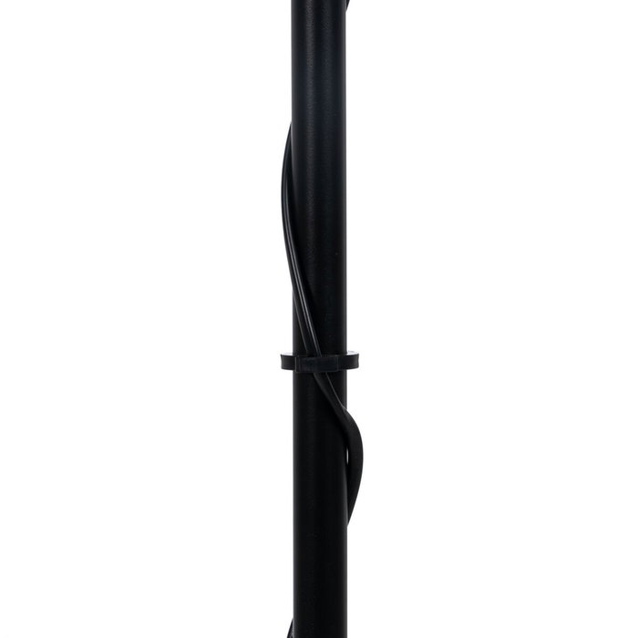 BigBuy Home Lampadaire Noir et Beige en Bois et Fer