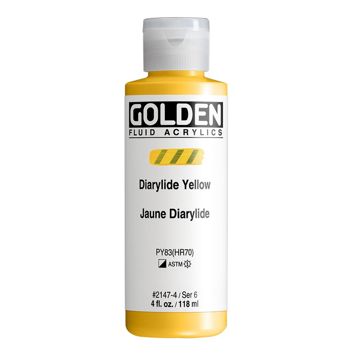 Golden Amarillo Diarilato Couleurs Acryliques Fluides 118 ml Golden Amarillo Diarilato Couleurs Acryliques Fluides 118 ml