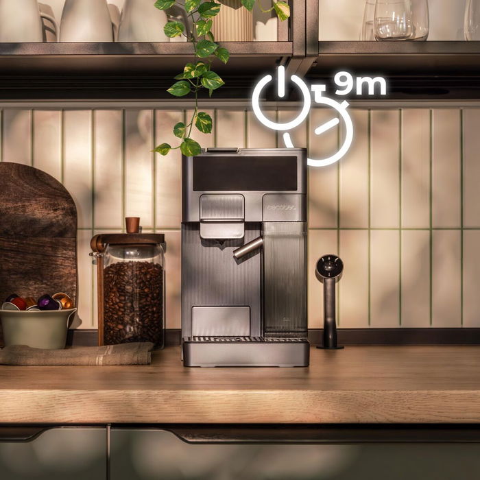 Cecotec Cafetière Express FreeStyle Latte T 1,6L 20bar noire 4en1 capsules et moulu