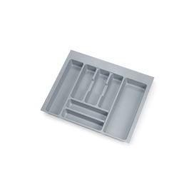 Emuca Range-couverts Optima pour tiroir universel, module 600mm, Plastique, Gris