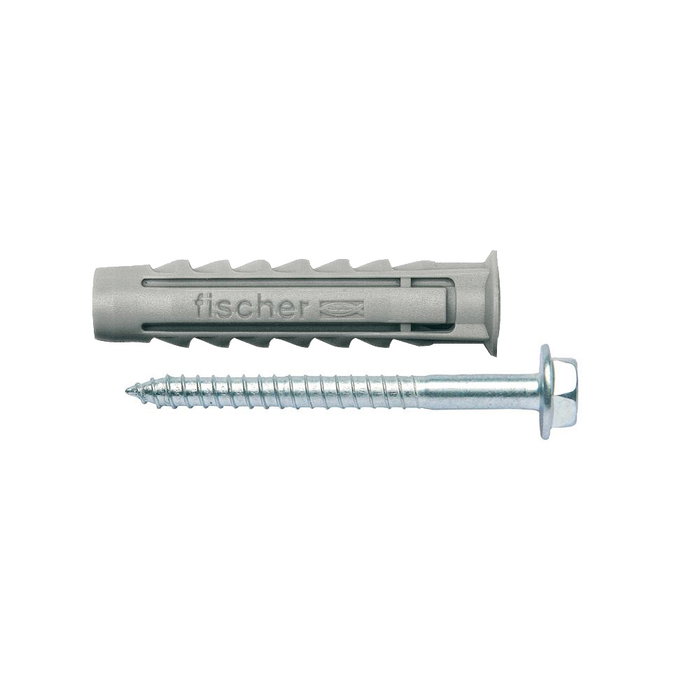 FISCHER Blister de 6 chevilles en nylon SXPLUS + T 12x60 mm FISCHER Blister de 6 chevilles en nylon SXPLUS + T 12x60 mm