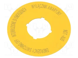 EATON ELECTRIC Tableau de description 22mm IP66 Ø60mm
