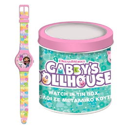 Montre Enfant Gabby's Dollhouse 000574089 - TIN BOX Ø 33 mm