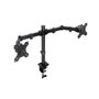 TooQ Support Bureau pour 2 Moniteurs 17-27 Pouces VESA 75x100 mm, Noir, 8 kg/Bras