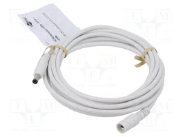 GOOBAY Câble d'alimentation DC 5,5/2,5 mm, 3m, blanc
