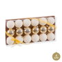 BigBuy Home Boules de Noël Doré Plastique Ø 4 cm (18 Unités)