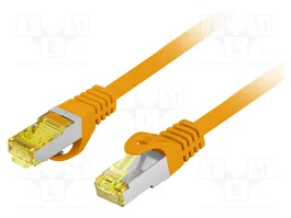 LANBERG Patch cord S/FTP Cat 6a RJ45 0,5m Orange