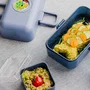 Monbento MB Tresor - Lunch box enfants 3 compartiments, 800 ml (500 ml + 2x150 ml), sans BPA, micro-ondes/lave-vaisselle - Boite repas modulable personnalisable