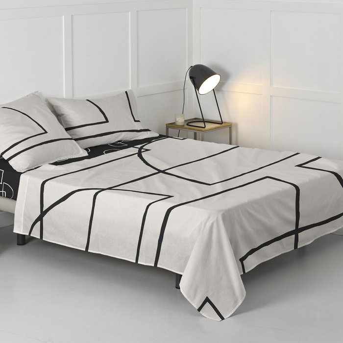 Drap HappyFriday Blanc Serenity Multicouleur 240 x 270 cm Drap HappyFriday Blanc Serenity Multicouleur 240 x 270 cm