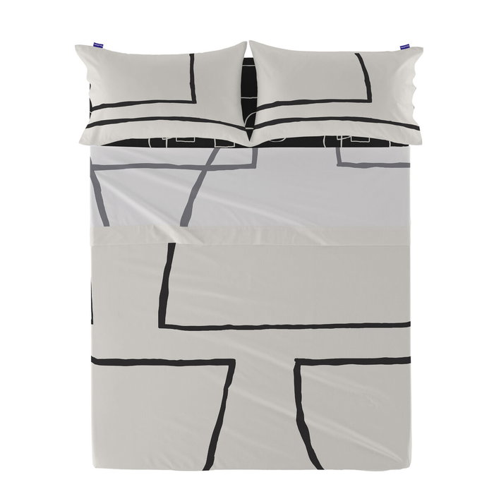 Drap HappyFriday Blanc Serenity Multicouleur 240 x 270 cm Drap HappyFriday Blanc Serenity Multicouleur 240 x 270 cm