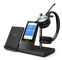 Yealink WH66 Casque DECT Sans Fil Double UC avec Station de Travail Audio HD et Écran Tactile