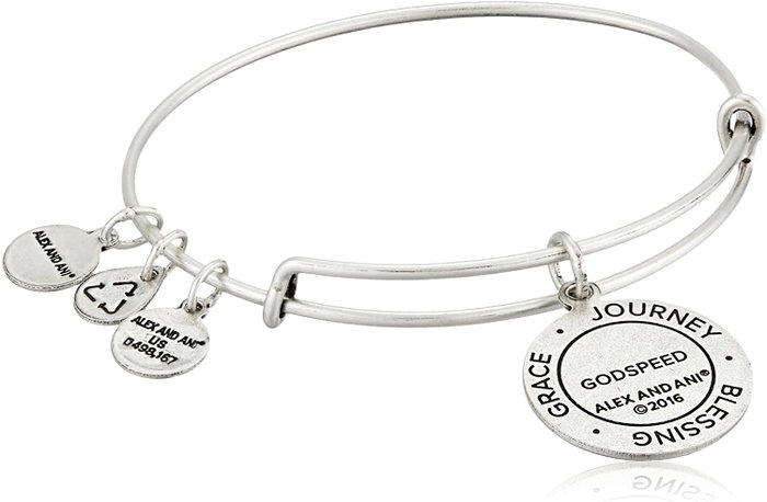 Alex and Ani Pulsera Prosper Argentée 17,5 cm