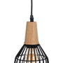 BigBuy Home Suspension Noir Naturel Bois Fer