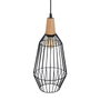 BigBuy Home Suspension Noir Naturel Bois Fer