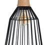 BigBuy Home Suspension Noir Naturel Bois Fer