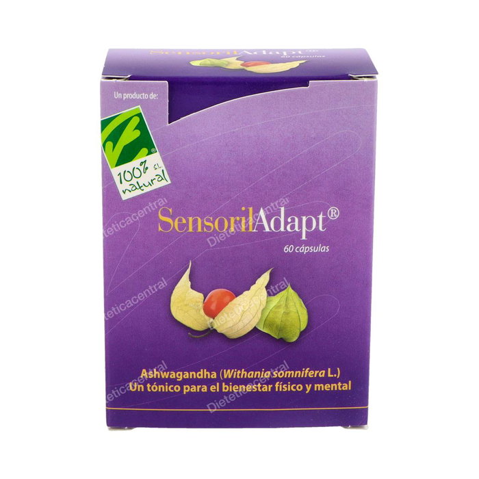 Cien Por Cien Natural Sensoril Adapt. 60 gélules - Complément alimentaire Ashwagandha Cien Por Cien Natural Sensoril Adapt. 60 gélules - Complément alimentaire Ashwagandha