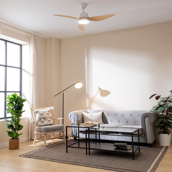 Ventilateur de Plafond avec Lumière Cecotec EnergySilence Aero 5250 Marron 18 W 62 W