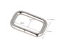 Innspiro Anneaux Rectangulaires en Fer Nickel 33 mm