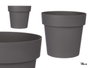 IBERGARDEN Maceta en plastique gris 18cm
