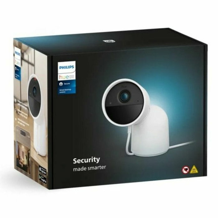 Philips Hue Secure Caméra de surveillance filaire HD 1080p, Blanc
