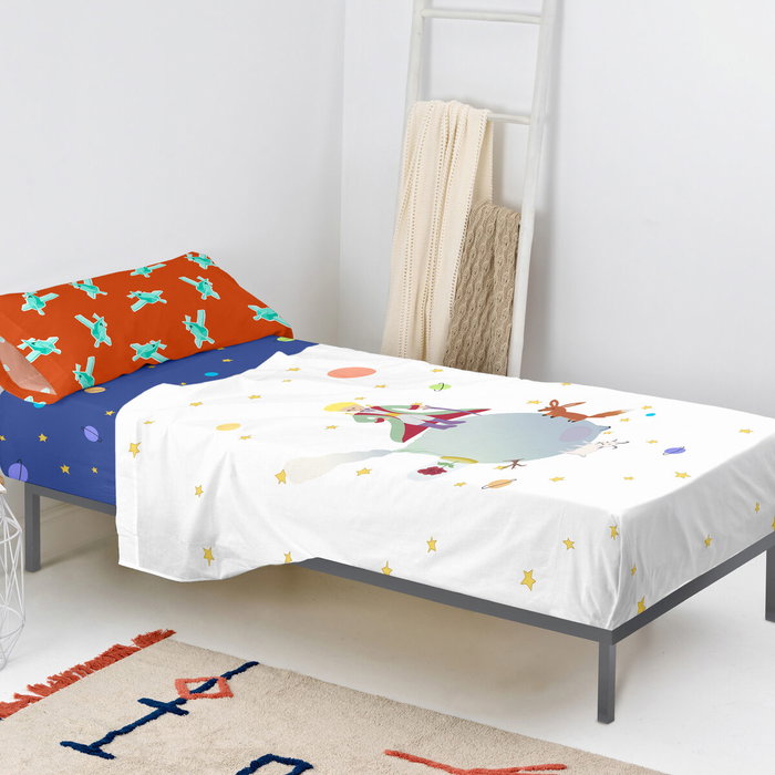 Jeu de draps pour berceau HappyFriday LE PETIT PRINCE Multicouleur Lit 1 persone