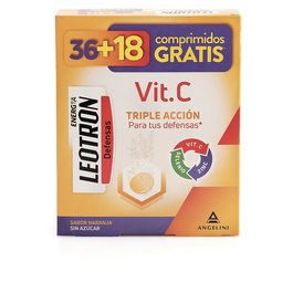 Leotron Vitamine C Triple Action Comprimés Effervescents Goût Orange 54 unités