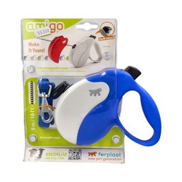 Ferplast Laisse Amigo M Cordon Bleu Blanc