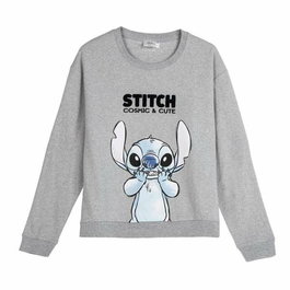 Sweat sans capuche femme Stitch Gris