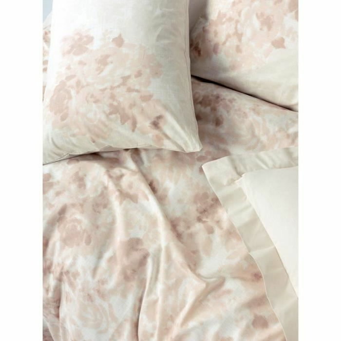 BigBuy Home Parure de couette en coton renforcé beige, 220 x 240 cm