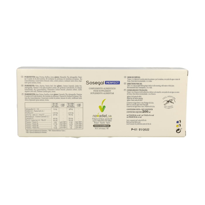NOVADIET SOSEGAL perfect 20 vials