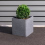 Strata Pot de fleur SQUARE BANBURY Carré Cendres
