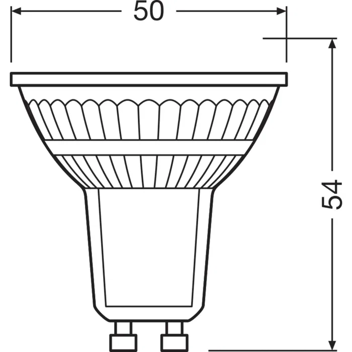 Ledvance Ampoule LED GU10 4.7W 350lm 4000K Blanc Naturel Dimmable 36° IP20 - Alternative aux halogènes, CRI ≥90