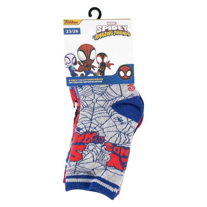 Spidey Lot de 5 paires de chaussettes bleu, taille 31-34 Spidey Lot de 5 paires de chaussettes bleu, taille 31-34