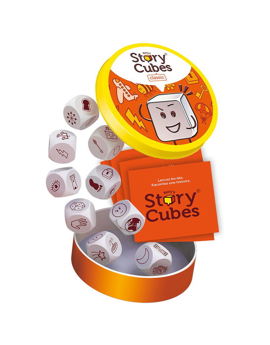 ASMODEE Jeu Story Cubes Original - Jeu de dés narratif multilingue pour booster la créativité et le langage - à partir de 6 ans - Blister écologique