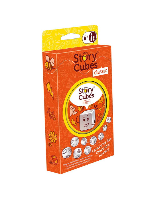 ASMODEE Jeu Story Cubes Original - Jeu de dés narratif multilingue pour booster la créativité et le langage - à partir de 6 ans - Blister écologique