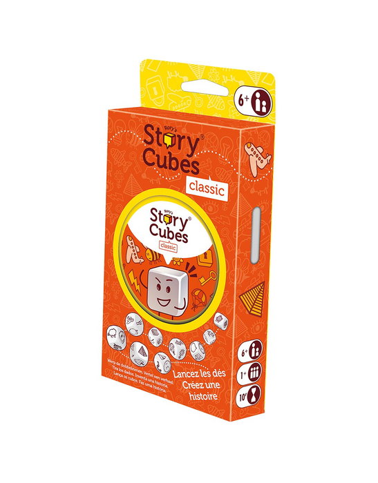 ASMODEE Jeu Story Cubes Original - Jeu de dés narratif multilingue pour booster la créativité et le langage - à partir de 6 ans - Blister écologique