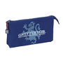 Trousse Fourre-Tout Triple Harry Potter Captain Blue marine 22 x 12 x 3 cm