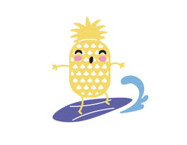Misskuty Troquel fin ZAG Verano piña (lot de 4)