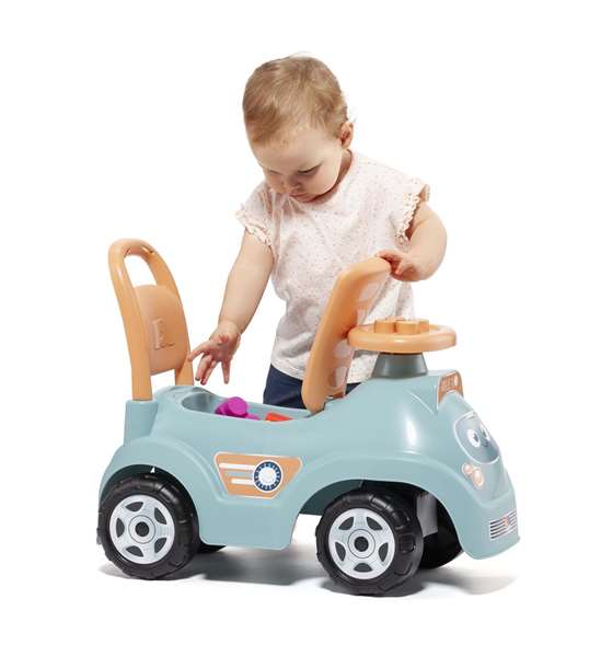 Molto Porteur bébé marcheur bleu 60x30x43 cm en plastique pour enfant dès 1 an