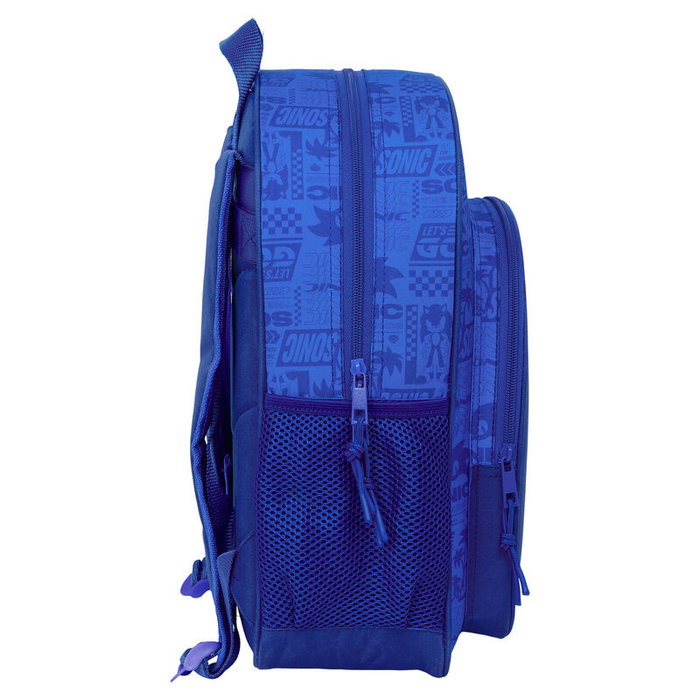 SAFTA Cartable Sonic le Hérisson Bleu 38cm